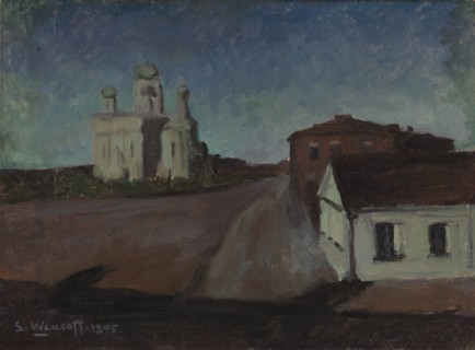 Moonlight Landscape in Suomenlinna, 1895. Creator: Sergei Wlasoff.