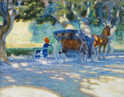 In the Borély Park, 1909. Creator: Verner Thome.