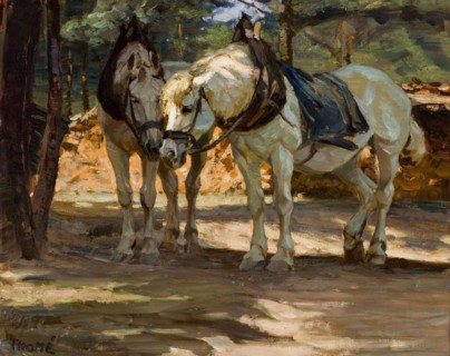 Horses, 1901. Creator: Verner Thome.