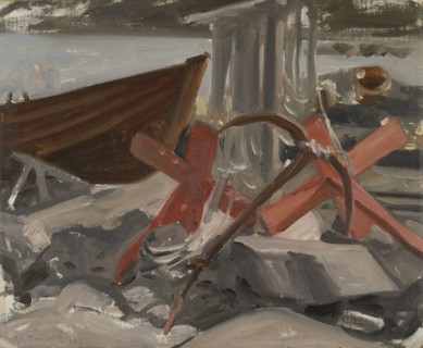 Boats on the shore, 1901. Creator: Verner Thome.