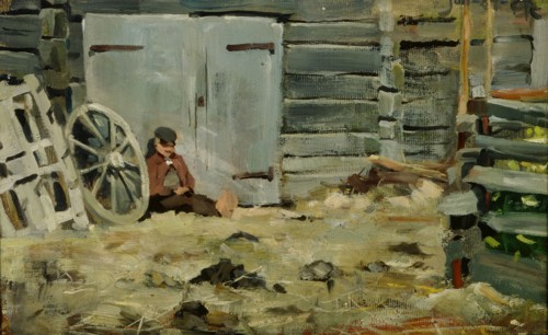In the Sunshine, 1884. Creator: Akseli Gallen-Kallela.