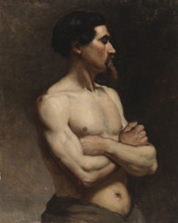 Male Model, Academy Study, 1874-1875. Creator: Albert Edelfelt.