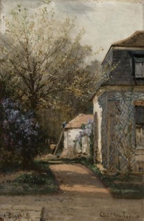 View outside Paris, 1850-1896. Creator: Aleksey Bogolyubov.