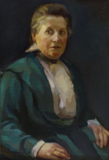 Portrait of the Artist's Mother, 1921. Creator: Eero Snellman.