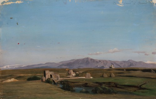 Landscape from Italy, Study, 1835-1853. Creator: Nils Jakob Blommer.