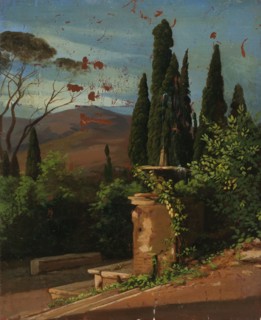 Landscape from Italy, 1835-1853. Creator: Nils Jakob Blommer.