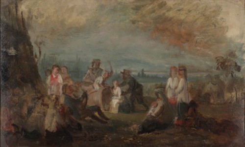 Harvest festival, sketch. Creator: Robert Wilhelm Ekman.