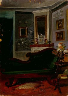Green couch. Creator: Robert Wilhelm Ekman.