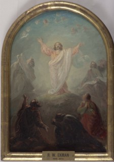 Transfiguration of Christ, altarpiece sketch. Creator: Robert Wilhelm Ekman.