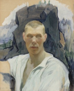 Self-Portrait, 1893. Creator: Pekka Halonen.