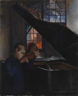 By the Grand Piano, 1925. Creator: Alvar Cawén.