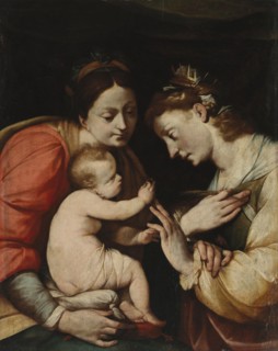 The Mystic marriage of St. Catherine, 1610-1629. Creator: Giovanni Battista Crespi.