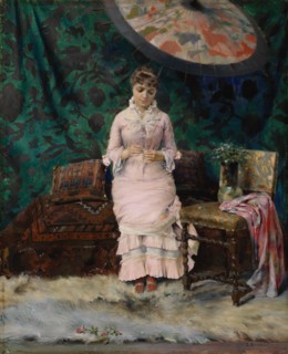 Yes-No, Pause in the Studio, 1879. Creator: Gunnar Berndtson.