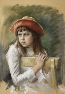 Portrait of the Artist's Sister Berta Edelfelt, 1883. Creator: Albert Edelfelt.