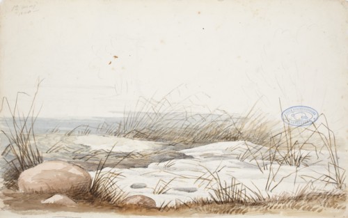 Spring beach, 1850. Creator: Magnus von Wright.