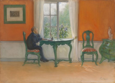 Required Reading, 1900. Creator: Carl Larsson.