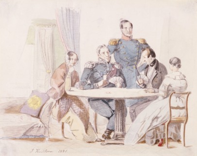 Party playing cards, 1840. Creator: Johan Knutson.