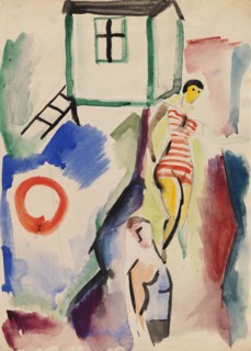 Beach, 1917. Creator: Sulho Sipila.