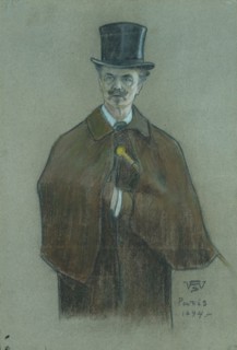 Portrait of August Strindberg, 1894. Creator: Sigurd Wettenhovi-Aspa.
