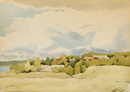 Landscape, 1899. Creator: Antti Faven.