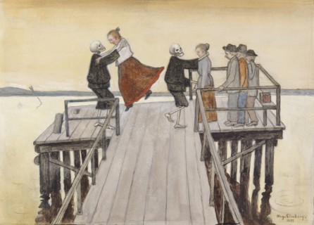 Dance on the Quay, 1899. Creator: Hugo Simberg.
