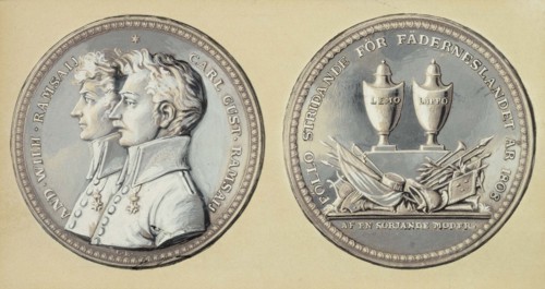 Medal of the opening vignette of the Traveller's Vision poem, 1897-1900. Creator: Albert Edelfelt.