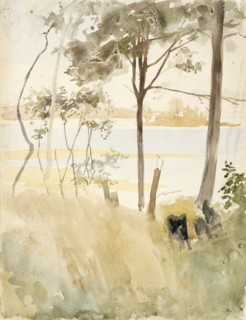 Seashore at Haikko in Autumn, c1890s. Creator: Albert Edelfelt.