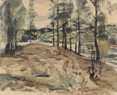 River Landscape, 1915. Creator: Magnus Enckell.