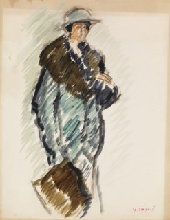 Portrait sketch, c1910s. Creator: Verner Thome.