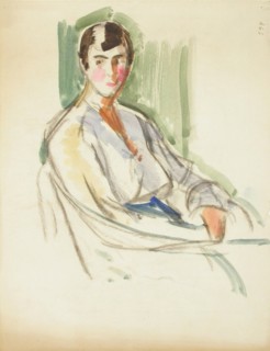 Sketch for a Portrait, c1910s. Creator: Verner Thome.