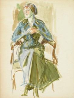 Sketch for a Portrait, c1910s. Creator: Verner Thome.