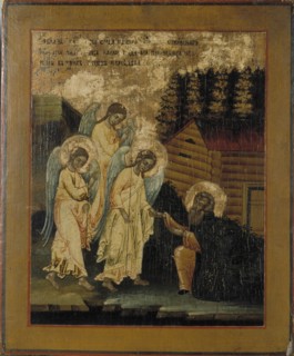 Saint Alexander Svirsky, Russian icon, 1785-1799. Creator: Unknown.
