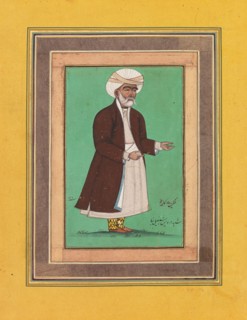 An older man wearing a turban, 1750-1899. Creator: Ismaiil Barma.