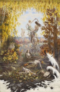 Dance of the Falling Leaves, 1897. Creator: Torsten Wasastjerna.