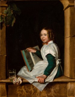 Portrait of Frederika Reijnders, Mid of the 19th cen. Creator: Alma-Tadema, Sir Lawrence (1836-1912).