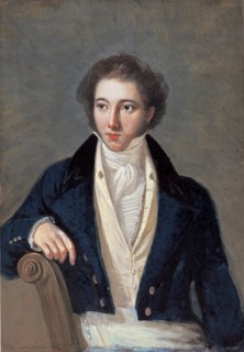 Portrait of the composer Vincenzo Bellini (1801-1835) , First quarter of 19th cen. Creator: Anonymous.