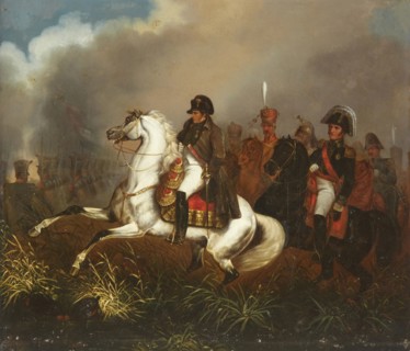 Napoleon at the Battle of Quatre Bras on 16 June 1815, First quarter of 19th cen. Creator: Anonymous.