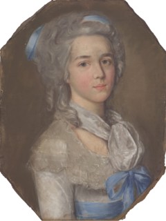 Portrait of Elisaveta Alexeevna Golokhvastova (1763-1822), née Yakovleva. Creator: Anonymous.