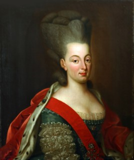 Portrait of Queen Maria I of Portugal (1734-1816), after 1777. Creator: Anonymous.