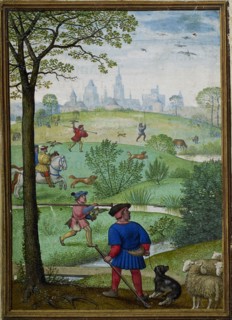 The Hours of Hennessy (Hours of Notre-Dame). Labors of the Months: April, c1530. Creator: Bening, Simon, (Workshop) (ca 1483-1561).