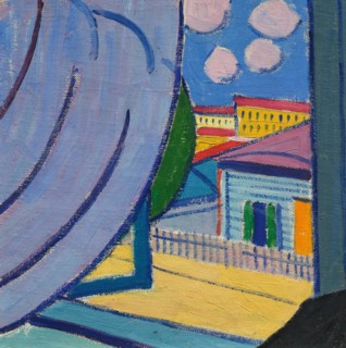 View from the window, 1913. Creator: Bogomazov, Alexander Konstantinovich (1880-1930).