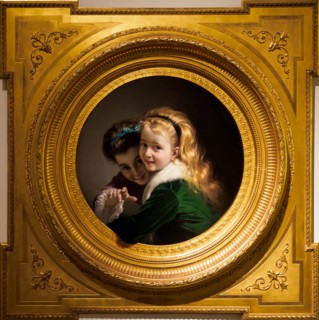 Dos niñas riendo (Two Laughing Girls), 1880. Creator: Borrell del Caso, Pere (1835-1910).