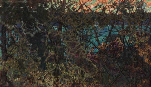 The Academy Summer House. At the Lake. Evening, 1906. Creator: Brodsky, Isaak Izrailevich (1884-1939).