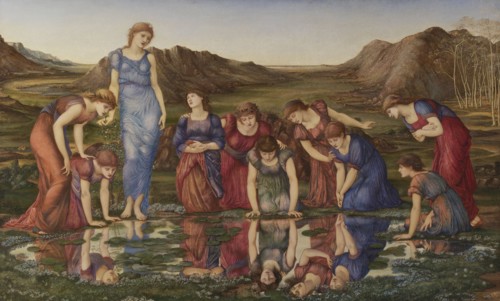 The Mirror of Venus, 1877. Creator: Burne-Jones, Sir Edward Coley (1833-1898).