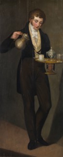 Sign board. Waiter with a Coffee, Between 1796 and 1808. Creator: Caliari, Paolino (1763-1835).