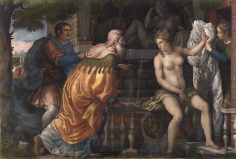 Susanna and the Elders, c1549-1560. Creator: Campi, Antonio (c. 1522-1587).