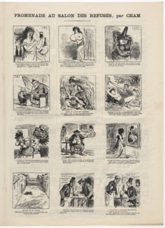 Promenade au Salon des Refusés. Le Charivari, 08-06-1873, 1873. Creator: Cham (Amédée Charles de Noé) (1819-1879).