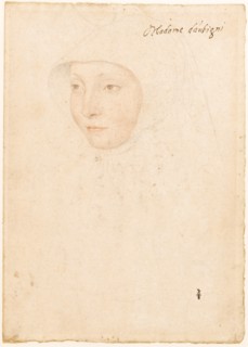 Portrait of Jacqueline de La Queuille, dame d'Aubigny, 1535. Creator: Clouet, Jean (c. 1485-1541).