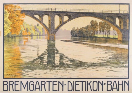 Bremgarten-Dietikon railway line, 1911-1912. Creator: Colombi, Plinio (1873-1951).