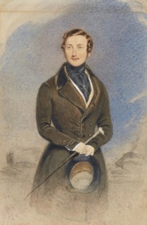 Portrait of Prince Albert (1819-1861) , c 1840. Creator: Drummond, William (active 1800-1850).